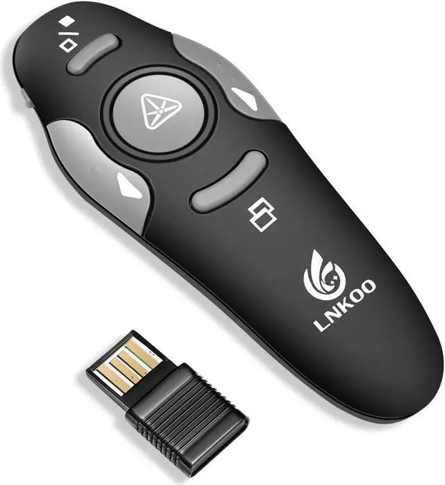 Main image of LNKOO Powerpoint Clicker Flip Pen Wireless 2.4 GHz RF PPT Controlor Presentation Pen Presentation Presenter Remote Control USB Flip Pen