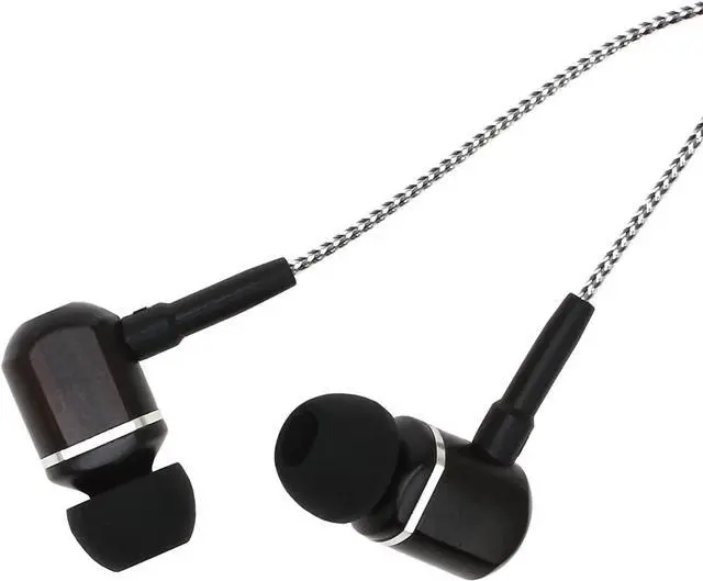 Alt view image 6 of 7 - Symphonized MTRX 2.0 Premium Wired Earbuds - Wood in-Ear Headphones with Microphone & Volume Control, Noise Isolation - Corded Ear Buds for Android - Earphones for Computer & Laptop (Silver)