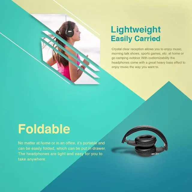 Alt view image 5 of 7 - Wireless Personal FM Radio Headphones Ear Muffs with Best Reception | Portable Headset with Radio Built in for Walking, Jogging, Daily Works Powered by 2 AA Batteries (Not Included)