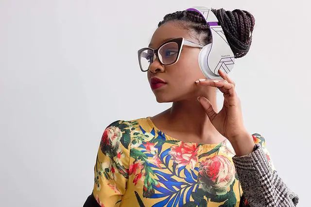 Alt view image 6 of 7 - PowerLocus Bluetooth Over-Ear Headphones, Wireless Stereo Foldable Headphones Wireless and Wired Headsets with Built-in Mic, Micro SD/TF, FM for iPhone/Samsung/iPad/PC (White/Violet)