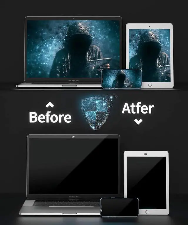 Alt view image 4 of 5 - Webcam Cover, Phone Camera Cover Slim, Laptop Webcam Cover Slide Protects Your Privacy Online, Slide Slide Web Camera Cover Sticker Laptop Webcam Blocker for Smartphone Tablet Laptop, Macbook, iMac,