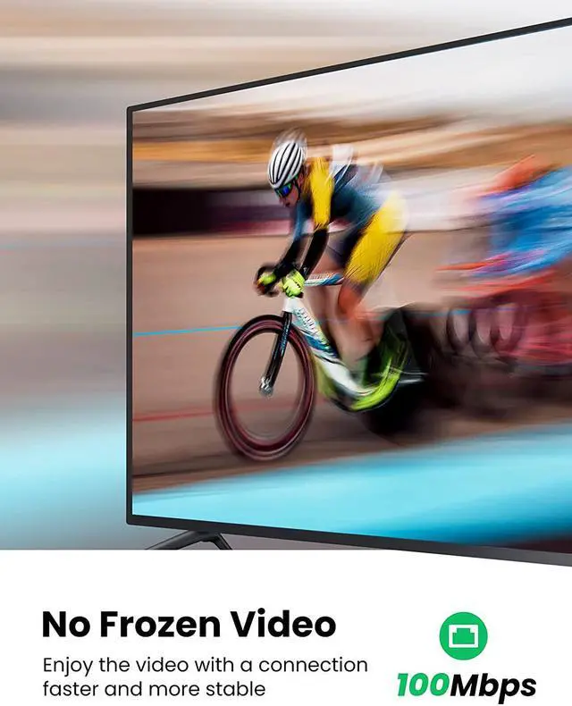 Alt view image 4 of 7 - UGREEN Ethernet Adapter Compatible for Fire TV Stick 4K Chromecast Google Home Mini and More Streaming TV Sticks Micro USB to RJ45 Ethernet Network Adapter with USB Power Supply Cable 3.3ft