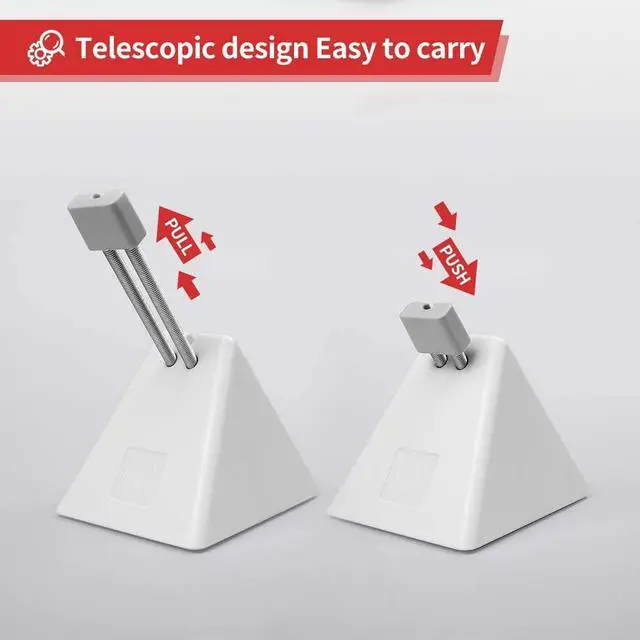 Alt view image 3 of 7 - Mouse Bungee Mouse Cord Clip Cord Management System Fixer Holder for Esports FPS Game (3.0 White)