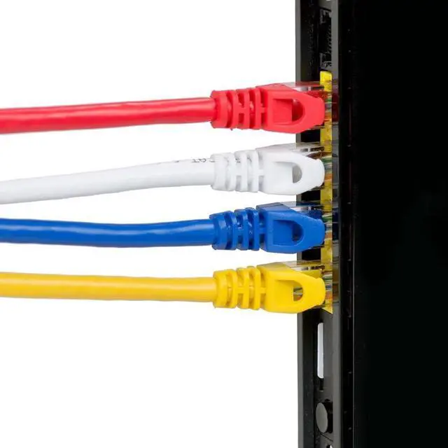 Alt view image 6 of 7 - PrimeCables Blue Cat6 550MHz UTP RJ45 Ethernet Bare Copper Network Patch Cable 100ft