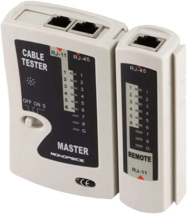 Alt view image 6 of 11 - Monoprice RJ11 and RJ45 Modular Plug Tester