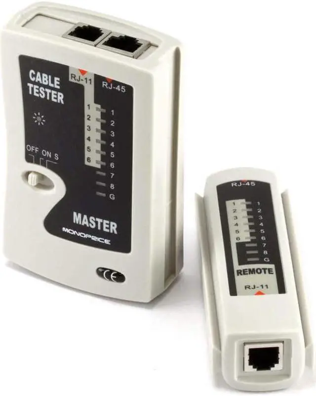 Alt view image 8 of 11 - Monoprice RJ11 and RJ45 Modular Plug Tester