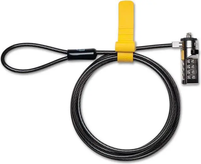 Alt view image 2 of 7 - Kensington Combination Cable Lock for Laptops and Other Devices (K64673AM),Black & N17 Dell Laptop Lock - Combination (K68008WW) Black