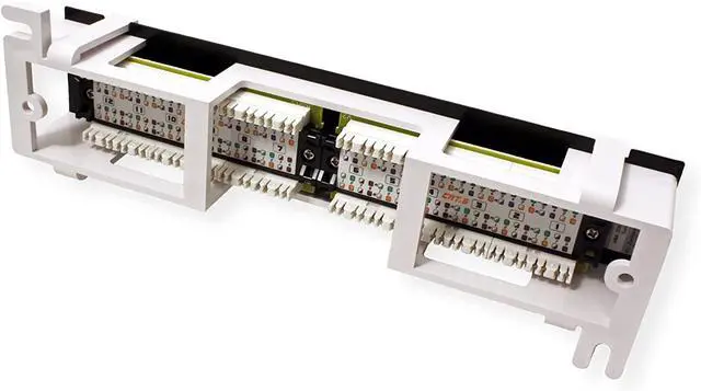 Alt view image 4 of 7 - TRENDnet 12-Port Cat6 Unshielded Patch Panel, TC-P12C6V, Wall Mount, Included 89D Bracket, Vertical or Horizontal Installation, Compatible w/ Cat5e & Cat6 RJ45 Cabling, 110 IDC Type Terminal Blocks