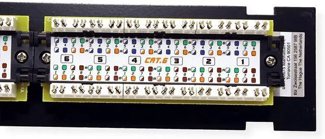 Alt view image 7 of 7 - TRENDnet 12-Port Cat6 Unshielded Patch Panel, TC-P12C6V, Wall Mount, Included 89D Bracket, Vertical or Horizontal Installation, Compatible w/ Cat5e & Cat6 RJ45 Cabling, 110 IDC Type Terminal Blocks