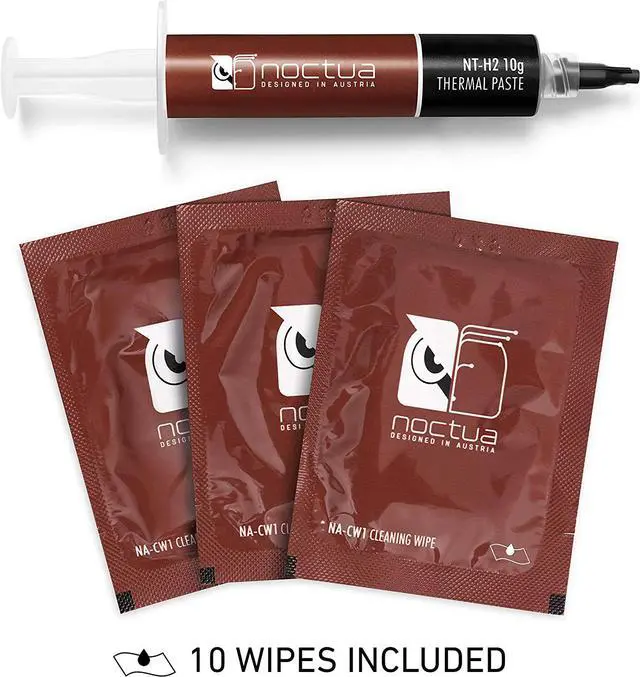 Alt view image 2 of 4 - Noctua NT-H2 10g, Pro-Grade Thermal Compound Paste incl. 10 Cleaning Wipes (10g)