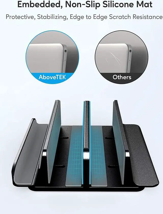 Alt view image 4 of 7 - AboveTEK Vertical Laptop Stand, USB C Docking Station MacBook Docking Station with M.2 SSD Expansion