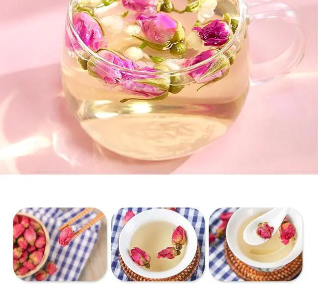 Alt view image 4 of 6 - Dried Rose Buds Edible Fragrant Dried Flowers for Tea, Baking, Crafts, Potpourri - Red Rose Buds 3.5oz