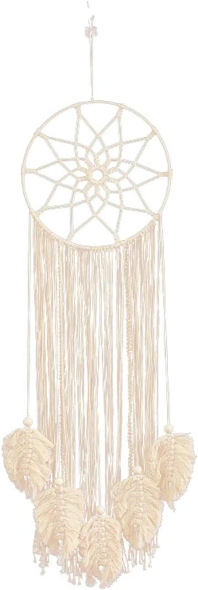 Main image of Macrame Dream Catcher Woven Feather Large Wall Hanging Handmade Dreamcatcher Boho Tassels Decoration Home Decor Ornament Craft Gift, 36 x 13 inches