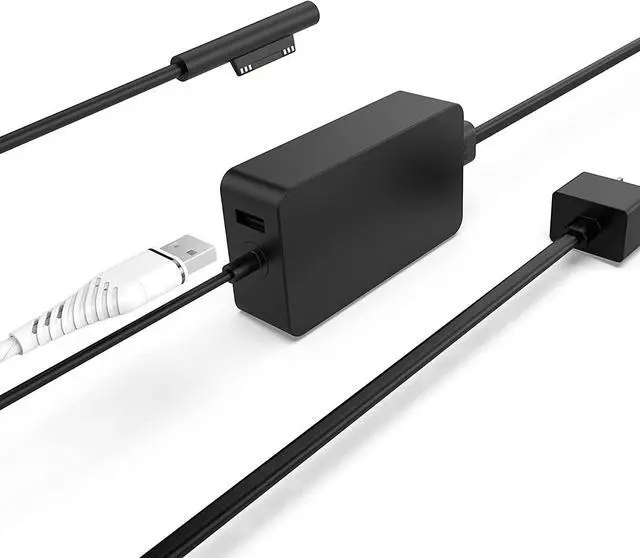 Main image of 65W for Surface Pro Charger Laptop Charger 15V 4.0A Power Supply Adapter Compatible with Surface Pro 3/4/5/6/7 for Microsoft Surface Book Laptop/Tablet Works with 65W&44W&36W&24 by Uflatek