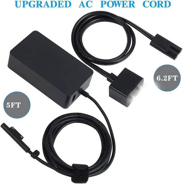 Alt view image 4 of 7 - 65W for Surface Pro Charger Laptop Charger 15V 4.0A Power Supply Adapter Compatible with Surface Pro 3/4/5/6/7 for Microsoft Surface Book Laptop/Tablet Works with 65W&44W&36W&24 by Uflatek