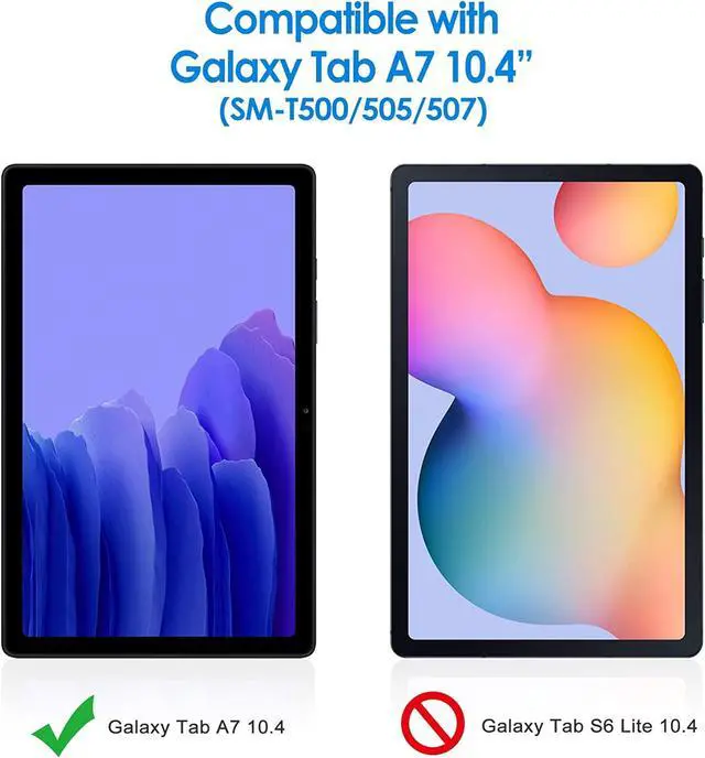 Alt view image 2 of 7 - Screen Protector for  Galaxy Tab A7 (10.4-Inch 2020 Model SM-T500/ T505/ T507) Tempered Glass Film 1-Pack