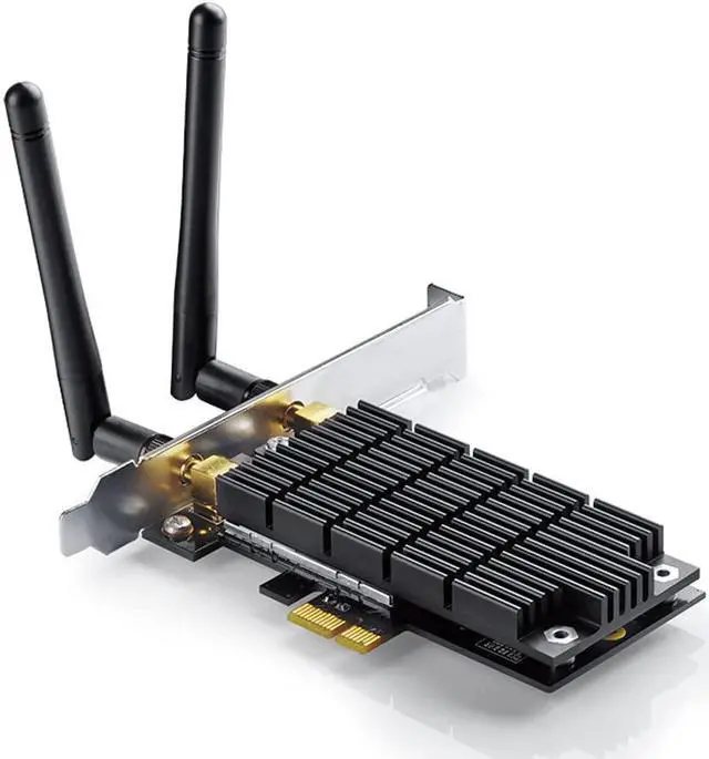 Alt view image 2 of 6 - TP-Link AC1300 PCIe WiFi PCIe Card(Archer T6E)- 2.4G/5G Dual Band Wireless PCI Express Adapter, Low Profile, Long Range, Heat Sink Technology, Supports Windows 10/8.1/8/7/XP