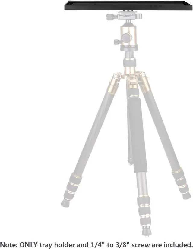 Alt view image 6 of 7 - Neewer Laptop Notebook Pallet Projector Tray Holder for 1/4 to 3/8 inches Screw Tripod Stand Mount Use in Stage Meeting Rooms Outdoor Lecture Halls (Tripod Stand Not Included)(34 * 24 * 1.3cm)