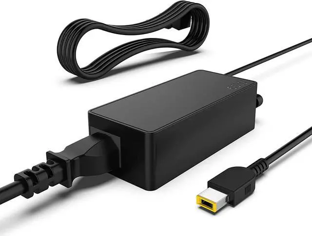 Main image of 65W 45w Charger for Lenovo Square Connector for Thinkpad T440 G50 T460 T470 T450, X1 Carbon, Flex 3 ADLX45NDC2A PA-1650-72 Laptop-Power Supply Cord by Uflatek (Not USB-C!)