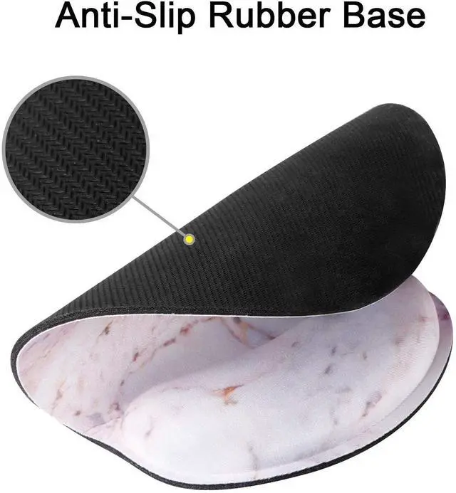 Alt view image 7 of 7 - Ergonomic Mouse Pad with Gel Wrist Rest Support, iLeadon Non-Slip Rubber Base Wrist Rest Pad for Home, Office Easy Typing & Pain Relief, Colorful Marble