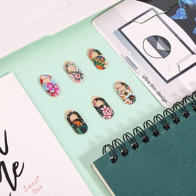 Alt view image 4 of 7 - C 6 Pack Webcam Cover Slide Ultra Thin 0.027 inch Camera Laptop Cover Slider Flower Camera Blocker Web Camera Privacy Cover for Computer Desktop Laptop PC Smartphone Moblile Tablets