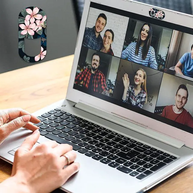 Alt view image 7 of 7 - C 6 Pack Webcam Cover Slide Ultra Thin 0.027 inch Camera Laptop Cover Slider Flower Camera Blocker Web Camera Privacy Cover for Computer Desktop Laptop PC Smartphone Moblile Tablets