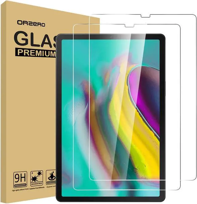 Main image of (2 Pack) Tempered Glass Screen Protector Compatible for  Galaxy Tab S5e (T725 T720)/Tab S6 10.5 inch 2019 Anti-Scratch 9 Hardness High Definition Bubble-Free