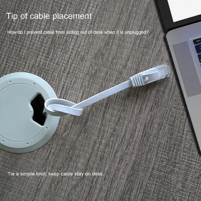 Alt view image 5 of 7 - Cat 6 Ethernet Cable 50FT High Speed, Suntony Flat Internet Cable with Rj45 Connectors, White LAN Wire for Router/Gaming/Modem