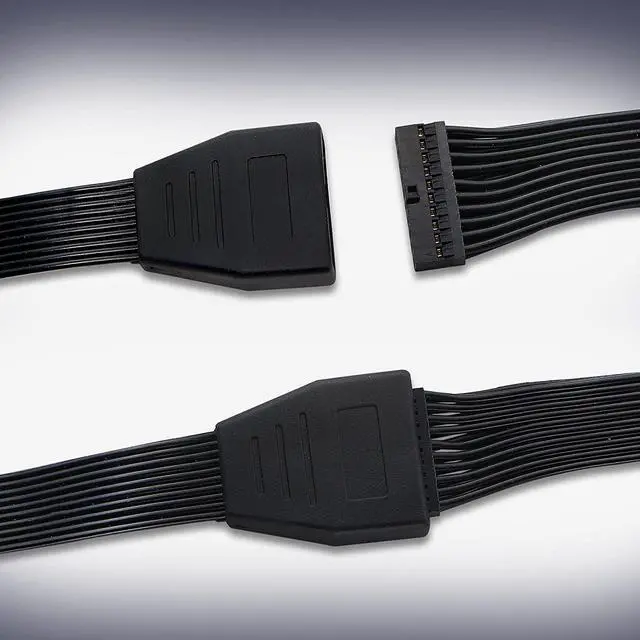Alt view image 4 of 6 - GINTOOYUN USB 3.0 Header Extension Cable,USB 3.0 19/20 Pin Male to Female Internal Extension Adapter(5.9 inch)