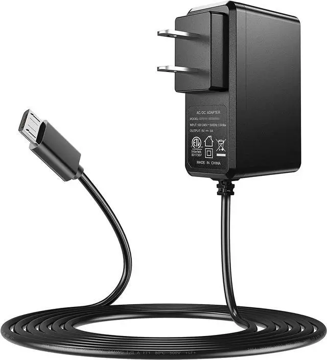 Main image of Raspberry Pi Power Supply, SoulBay 5V 3A Micro USB AC Adapter with 6Feet Long Cord for Raspberry Pi 3 2 Model B/B+ Pi A/A+ Zero, Android Tablet, Compatible with DC5V 2.5A 2A - OEM