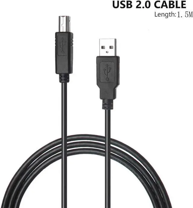 Alt view image 5 of 7 - Printer to Computer USB Scanner Cable High Speed A Male to B Male Cord Compatible with HP Canon Dell Epson Lexmark Xerox Samsung and More (10FT)