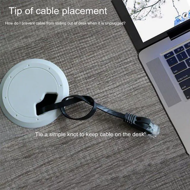 Alt view image 5 of 7 - Cat 6 Ethernet Cable 50 ft, Flat Internet Cable with Rj45 Connectors, High Speed LAN Wire with Clips