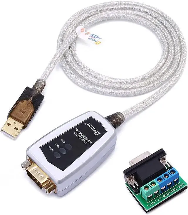 Alt view image 5 of 7 - DTECH USB to RS422 RS485 Serial Port Adapter Cable with FTDI Chipset 5 Position Terminal Board for Windows 11 10 8 7 XP Mac (4 Feet)