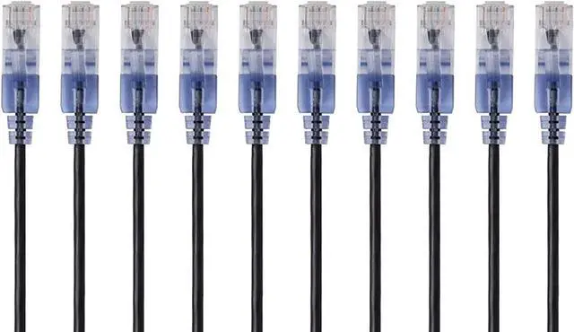 Alt view image 2 of 7 - Monoprice Cat6A Ethernet Patch Cable - Snagless RJ45, 550Mhz & Cat6A Ethernet Patch Cable - Snagless RJ45, 550Mhz, 10G, UTP & Cat6A Ethernet Patch Cable - Snagless RJ45, 550Mhz, 10G, UTP