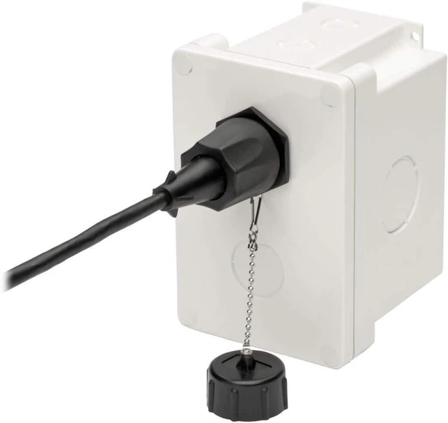 Alt view image 3 of 5 - Tripp Lite Waterproof CAT5E/Cat6 Electrical Junction Box 2 Cutouts TAA (N206-SB01-IND)