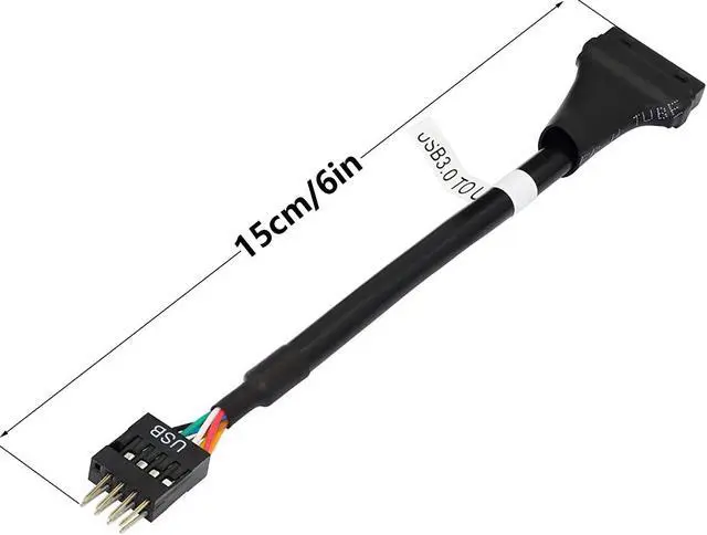 Alt view image 3 of 7 - SinLoon USB 3.0 Header to USB 2.0, USB 3.0 19 Pin Female to USB 2.0 9 Pin Connectors Motherboard Cable for Data Transmission 2-Pack (19Pin Female)