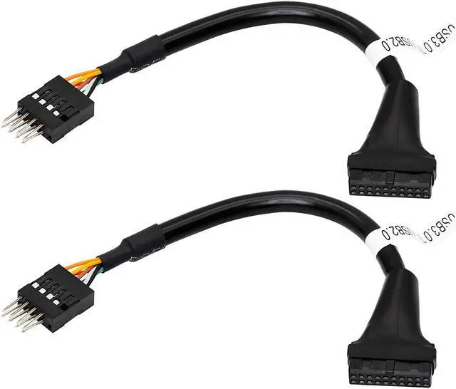 Alt view image 7 of 7 - SinLoon USB 3.0 Header to USB 2.0, USB 3.0 19 Pin Female to USB 2.0 9 Pin Connectors Motherboard Cable for Data Transmission 2-Pack (19Pin Female)