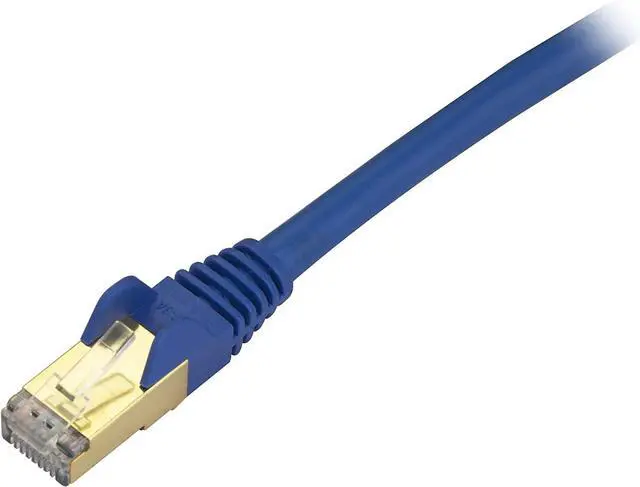 Alt view image 4 of 4 - S 3 ft CAT6a Ethernet Cable - 10 Gigabit Shielded Snagless RJ45 100W PoE Patch Cord - 10GbE STP Category 6a Network Cable w/Strain Relief - Blue Fluke Tested UL/TIA Certified (C6ASPAT3BL)