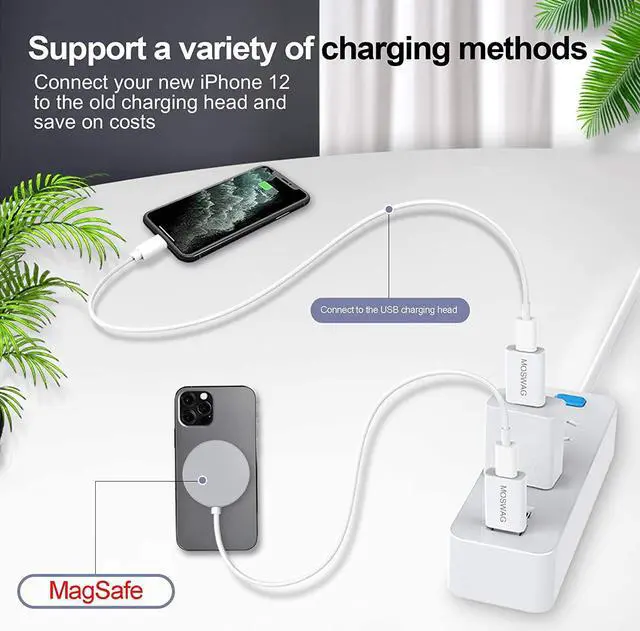 Alt view image 2 of 6 - 4 Pack USB Type C to USB Adapter Type-A to Type-C Adapter Converter USB C Female to USB Male Adapter Compatible with Apple MagSafe Charger iMac MacBook Pro MacBook Laptops PC Computers and More