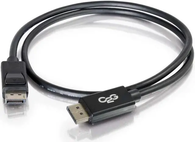 Alt view image 2 of 5 - C2G Legrand DisplayPort 1.2 Male to Male Displayport Cable, Black Display Port Cable, 3 Foot Digital Display Cable, 8k Display Port, 1 Count, C2G 54400