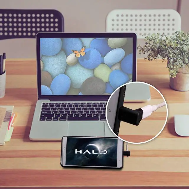 Alt view image 4 of 5 - USB C Angle Adapter [2 Pack] 90 Degree USB C Type C Upward & Downward Angled USB-C Male to Female Adapter USB 3.1 Right Angle Extension for Laptop Tablet VR Camera Smartphone (Up/Down)