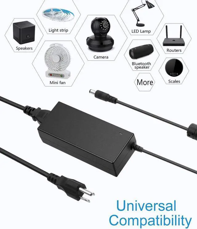 Alt view image 6 of 7 - 5V 15A AC to DC Power Supply Adapter Transformer Converter 5.5x2.5mm Plug 100V-240V AC Input for WS2811 2801 WS2812B LED Strip Pixel Light - OEM