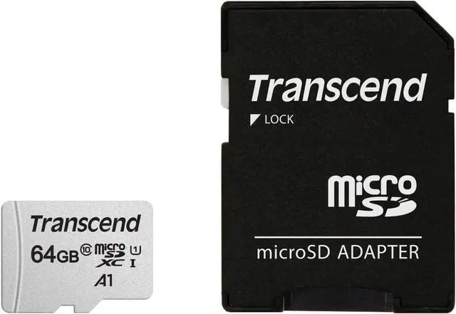 Alt view image 11 of 20 - 64GB Transcend 300S microSDXC UHS-I CL10 Memory Card with SD Adapter 95MB/sec