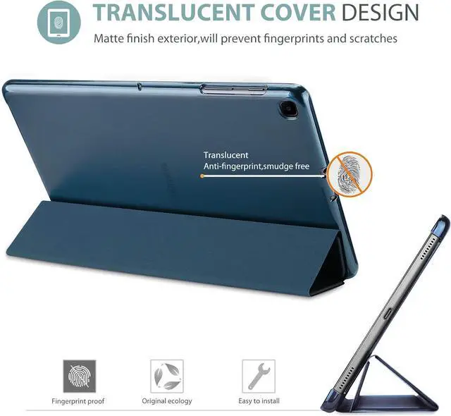 Alt view image 3 of 7 - Smart Case for Galaxy Tab a7 10.4 Inch 2022 2020 (SM-T509 T500 T503 T505 T507) Protective Stand Case Hard Shell Cover for 10.4 Inch Galaxy Tab a7 10.4 -Navy