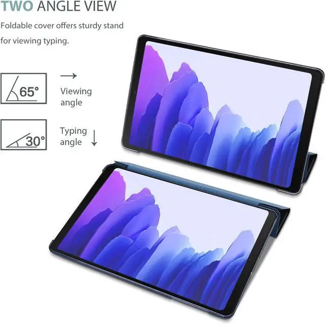 Alt view image 5 of 7 - Smart Case for Galaxy Tab a7 10.4 Inch 2022 2020 (SM-T509 T500 T503 T505 T507) Protective Stand Case Hard Shell Cover for 10.4 Inch Galaxy Tab a7 10.4 -Navy