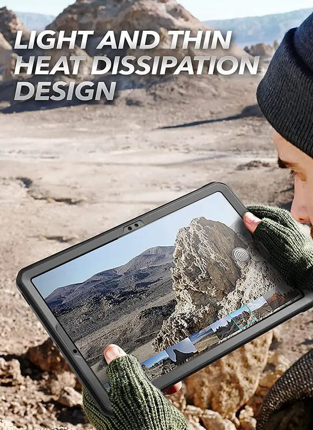 Alt view image 6 of 7 - Unicorn Beetle Pro Series Rugged Full Body Case for  Galaxy Tab S7 FE 12.4 inch (2021) with Built-in Screen Protector and Pen Holder S (Black)