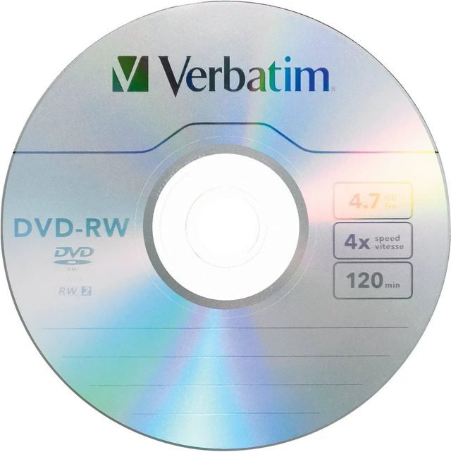 Alt view image 2 of 7 - Verbatim DVD-RW 4.7GB 4X with Branded Surface 30-Disc Spindle 95179