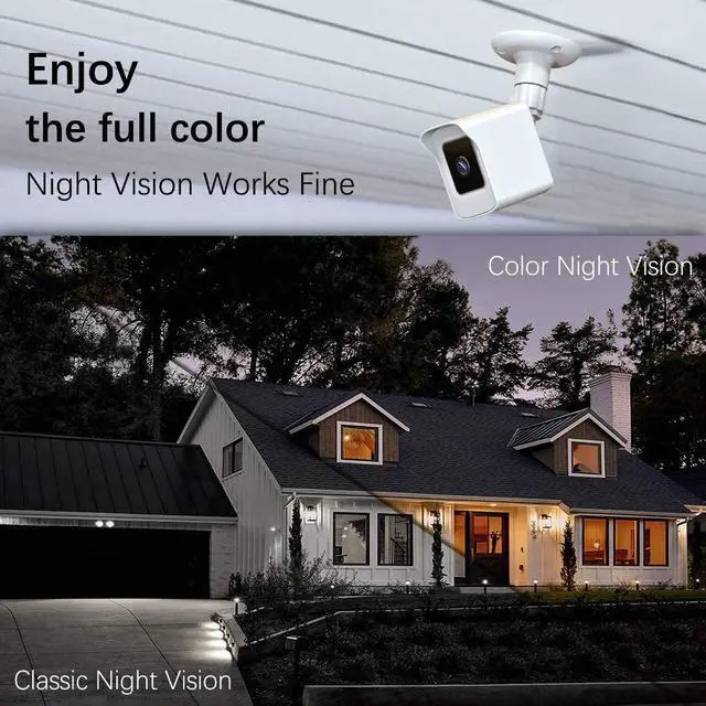 Alt view image 3 of 6 - PEF Mount for All-New Cam V3 and V4, Weatherproof Protective Cover and 360 Degree Adjustable Wall Mount Solid Housing for Cam V3 and V4 Outdoor Indoor Smart Home Camera System (White, 3 Pack)