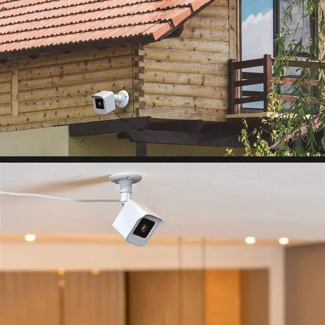 Alt view image 5 of 6 - PEF Mount for All-New Cam V3 and V4, Weatherproof Protective Cover and 360 Degree Adjustable Wall Mount Solid Housing for Cam V3 and V4 Outdoor Indoor Smart Home Camera System (White, 3 Pack)