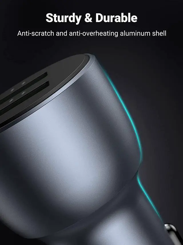 Alt view image 6 of 7 - UGREEN USB Car Charger Adapter 36W - Dual USB Car Charger Fast Charging, Cigarette Lighter Adapter Compatible for iPhone 13/13 Pro/12/SE/11/XR/X/XS, Galaxy S21/S20 Ultra/S10+/S9/S8/Note 20